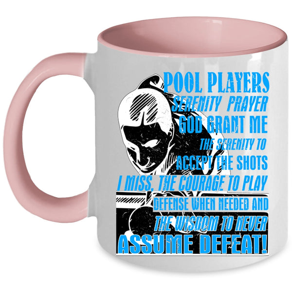 Serenity Prayer Coffee Mug, Pool Players Accent Mug