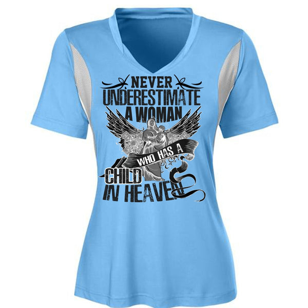 Woman Who Has A Child In Heaven T Shirt, Being A Mom T Shirt