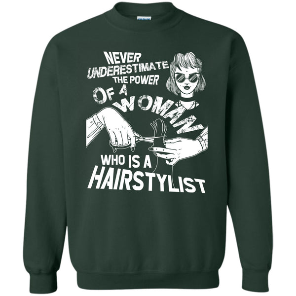 Woman Who Is A Hair Stylist T Shirt, Coolest Hair Stylist Sweatshirt
