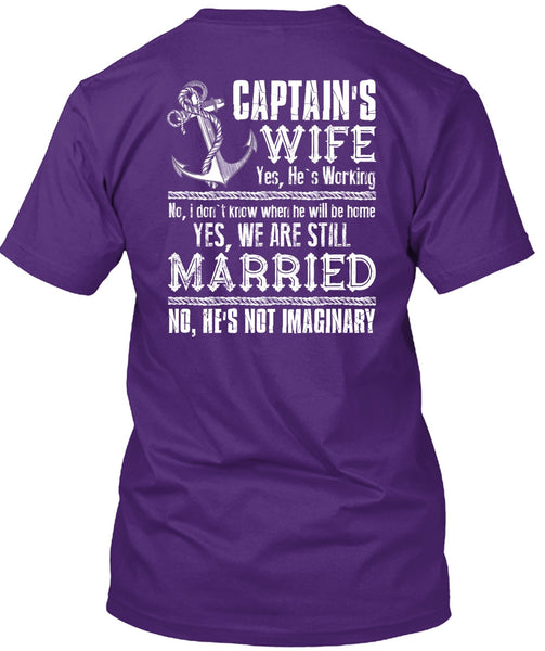 Captain's Wife T Shirt, We Are Still Married T Shirt