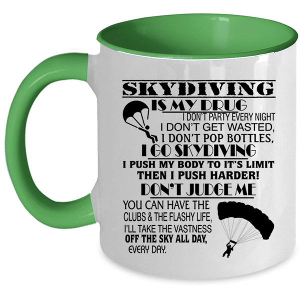 I Go Skydiving Coffee Mug, I Love Skydiving Accent Mug