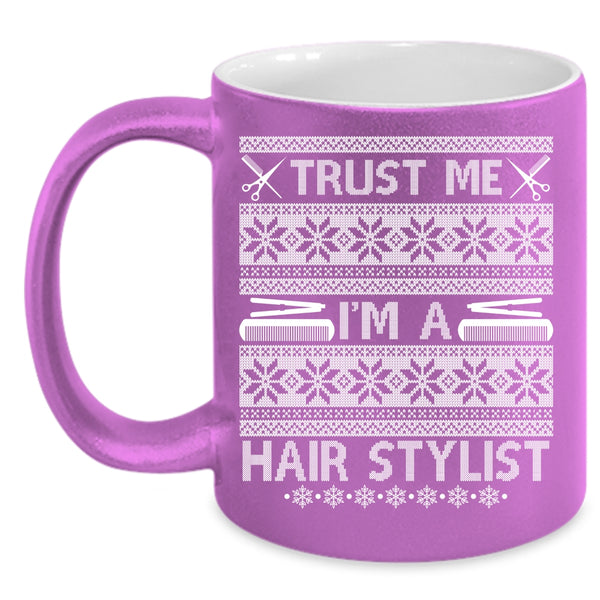 I'm A Hair Stylist Coffee Mug, Christmas Tree Coffee Cup