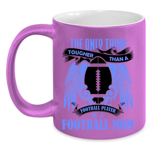 Football Mom Coffee Mug, Football Player Accent Mug