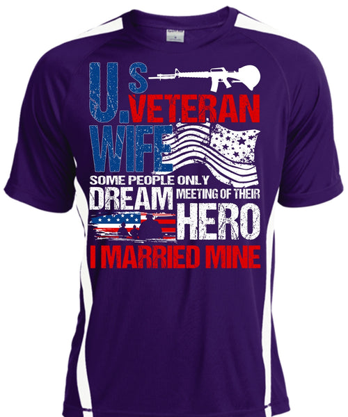 US Veteran Wife T Shirt, I Married Mine T Shirt, Cool Shirt