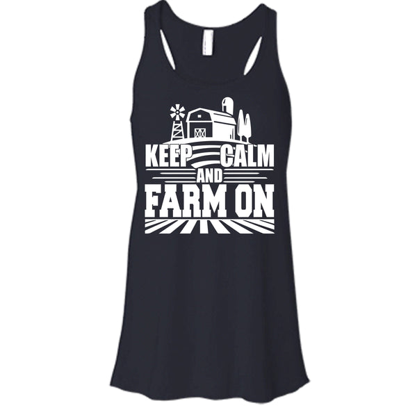 Keep Calm And Farm On T Shirt, Coolest Farmer T Shirt, Cool T Shirt