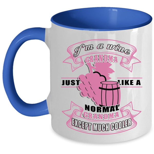 Cool Wine Grandma Coffee Mug, I'm A Wine Grandma Accent Mug