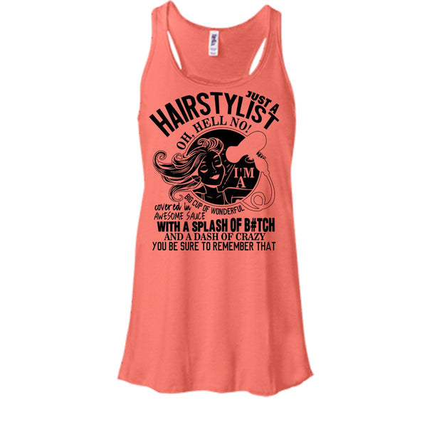 Just A Hairstylist T Shirt, Coolest Hairstylist Tank Top