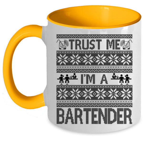 Cute Bartender Coffee Mug, Trust Me I'm A Bartender Accent Mug