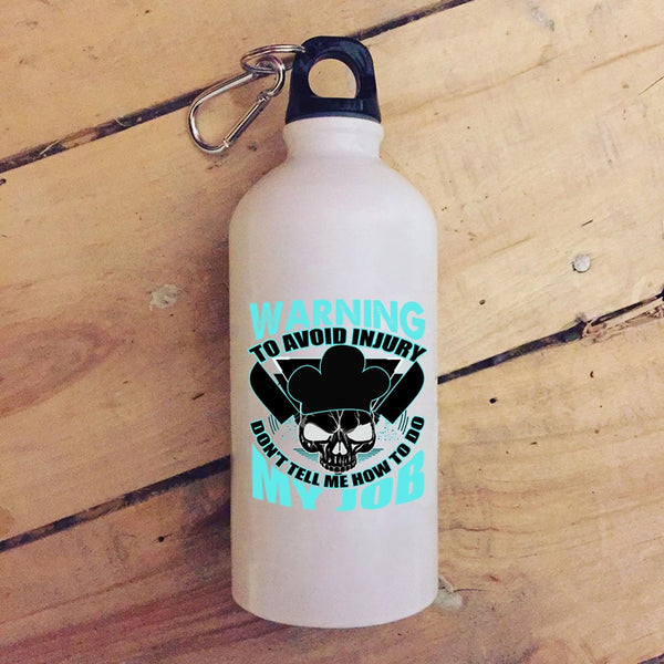 Awesome Chef 20 oz Stainless Steel Bottle,Cool Gift For Chefs Outdoor Sports Water Bottle