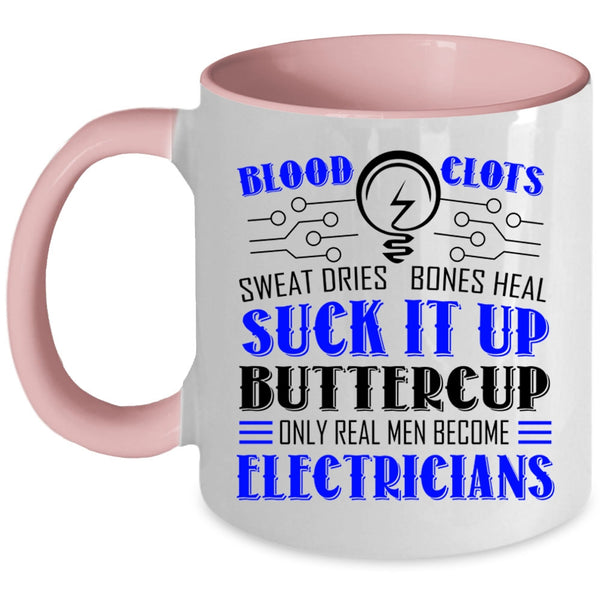 Only Real Men Become Electricians Cup, Husband Mug