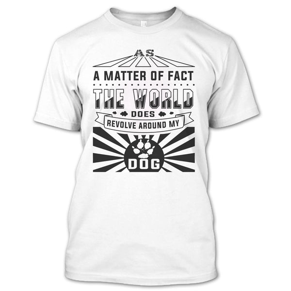 A black t-shirt with the shopify logo