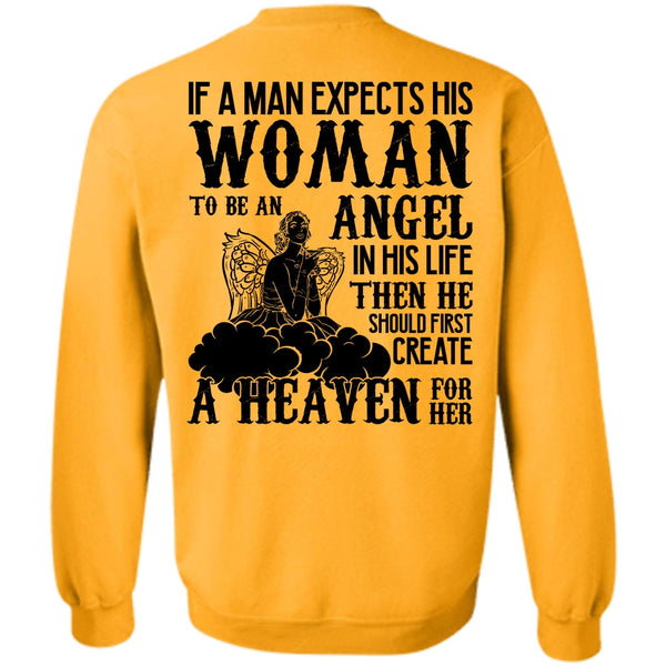 I Love Wife T Shirt, Woman To Be An Angel Sweatshirt