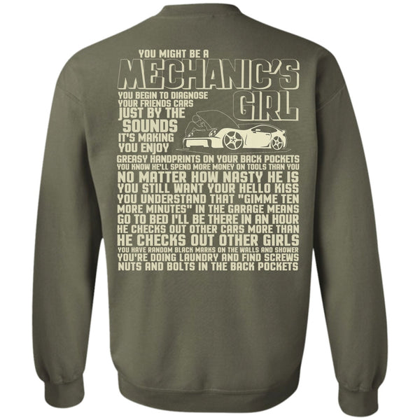 He Checks Out Other Girls T Shirt, I Love Mechanic Sweatshirt