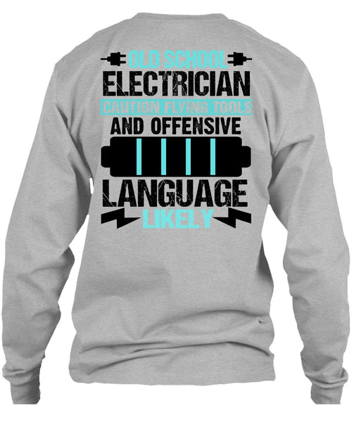 Old School Electrician T Shirt, I Love Electrician T Shirt