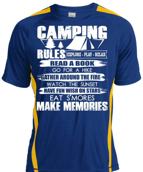 Camping Rules T Shirt, Make Memories T Shirt, Cool Shirt
