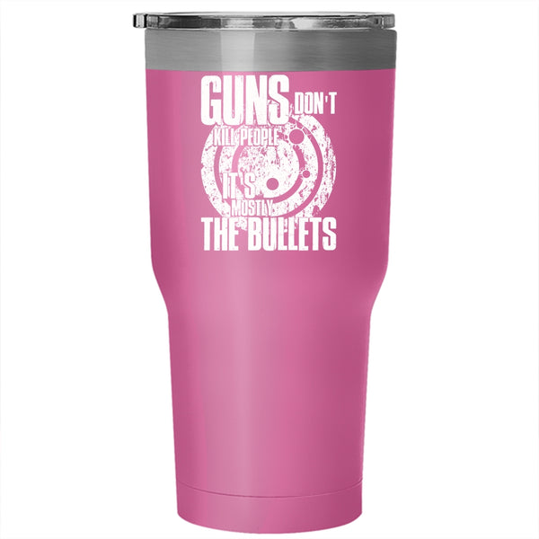 Cool Gunaholic Tumbler 30 oz Stainless Steel, Funny Gift For Gun Owner Travel Mug