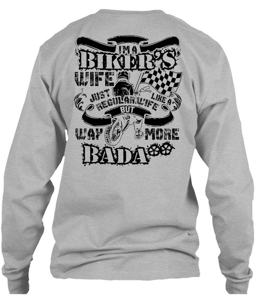 I'm A Biker's Wife T Shirt, I Love Wife T Shirt