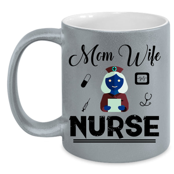 Cute Grandma Coffee Mug, The Best Mom Get Promoted To Grandma Accent Mug
