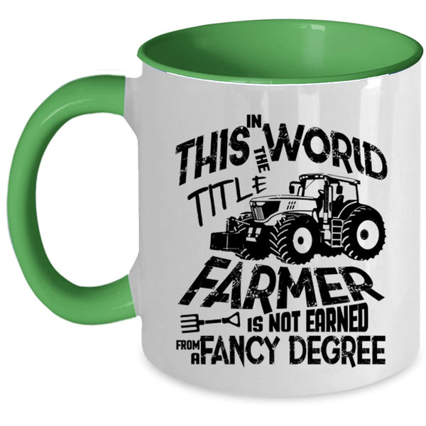 Best Farmer Ever Coffee Mug, Awesome Farmers Accent Mug