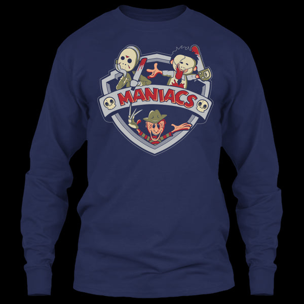 A black t-shirt with the shopify logo