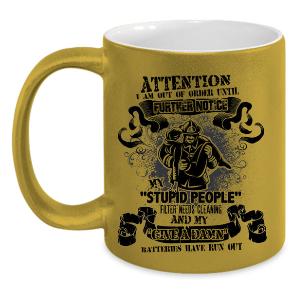 Best Gift For Fireman Coffee Mug, Awesome Firefighter Accent Mug
