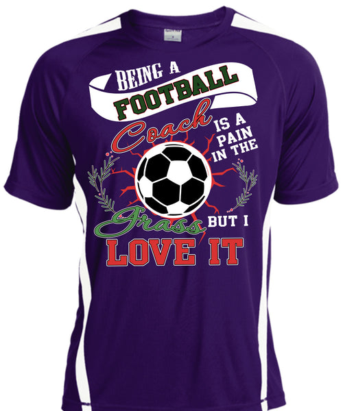 Being A Football Coach T Shirt, I Grass Live It T Shirt, Cool Shirt
