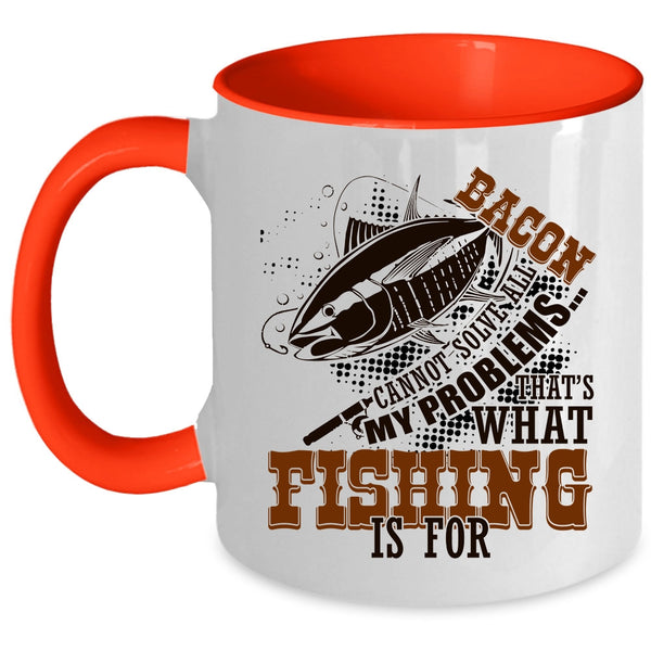 Funny Gift For Fisher Coffee Mug, Fishing Accent Mug