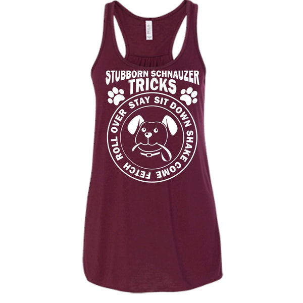 Stubborn Schnauzer Tricks Shirt, Cool Dog Shirt