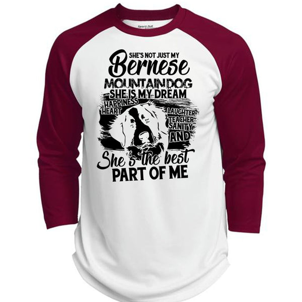 My Bernese Mountain Dog T Shirt, I Love Hiking T Shirt, Awesome T-Shirts  (Polyester Game Baseball Jersey)