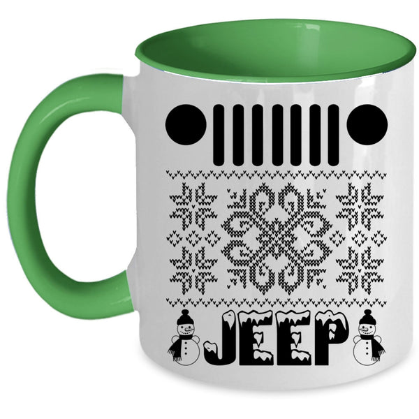 Christmas Gift For Jeep Driver Coffee Mug, Jeep Accent Mug