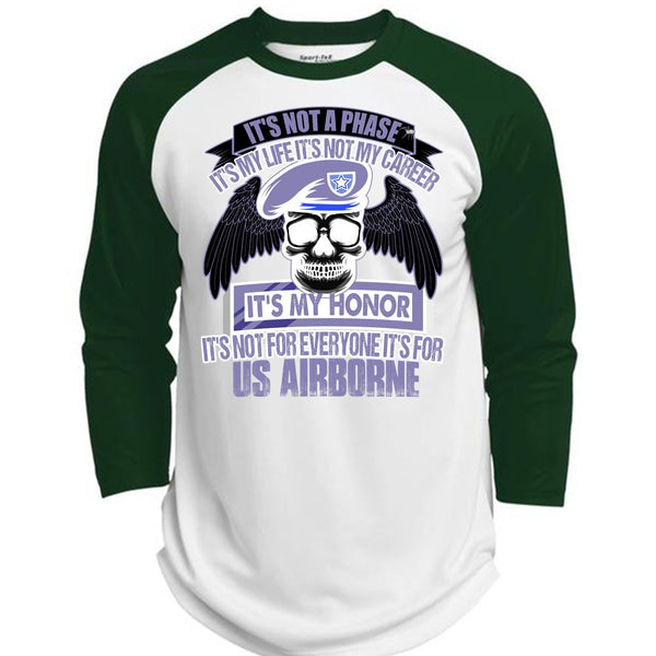 It's For US Airborne T Shirt, I Love Veteran T Shirt, Awesome T-Shirts  (Polyester Game Baseball Jersey)