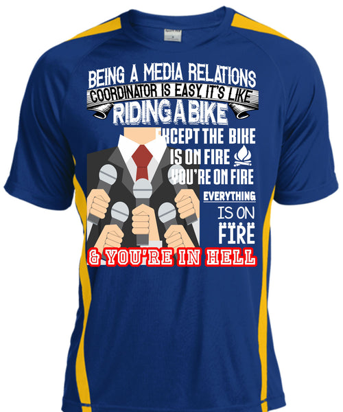 Being A Media Relations Coordinator Is Easy T Shirt, It's Like Riding A Bike T Shirt, Cool Shirt
