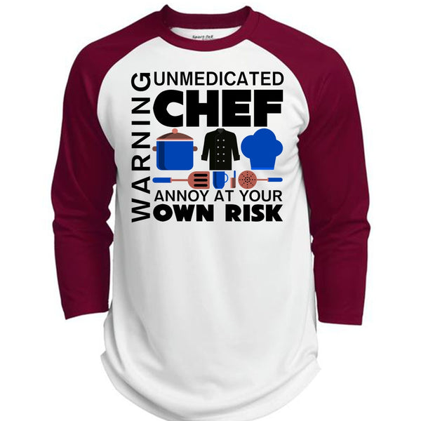 Unmedicated Chef Annoy At Your Own Risk T Shirt, My Life T Shirt  (Polyester Game Baseball Jersey)