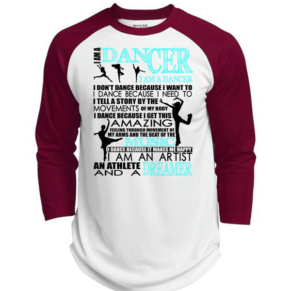 I Am A Dancer T Shirt, Being A Dancer T Shirt, Awesome T-Shirts  (Polyester Game Baseball Jersey)