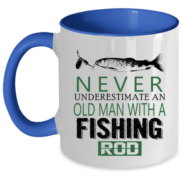 Cute Gift For Fisher Coffee Mug, Love Fishing Accent Mug
