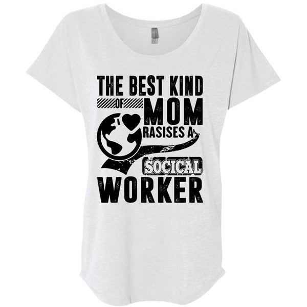 The Best Kind Mom Raises A Social Worker T Shirt, I Love Mom T Shirt, Awesome T-Shirts