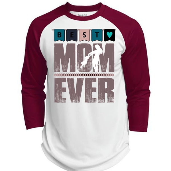 Best Mom Ever T Shirt, I Love Mom T Shirt, Awesome T-Shirts  (Polyester Game Baseball Jersey)