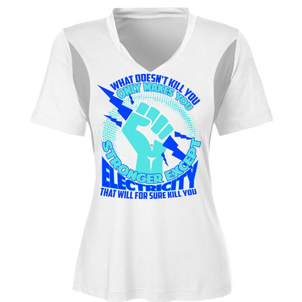Stronger Except Electricity T Shirt, I Love Electrician T Shirt, Awesome T-Shirts