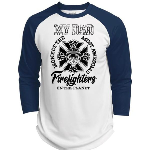 The Most Awesome Firefighter T Shirt, I Love Firefighter T Shirt, Awesome T-Shirts  (Polyester Game Baseball Jersey)