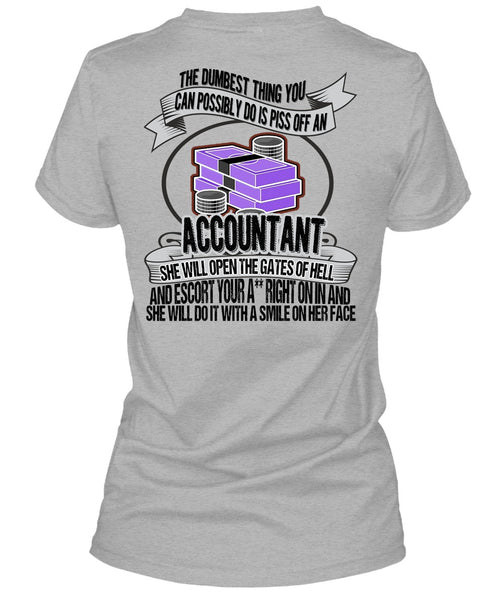 She Will Open The Gates Of Hell T Shirt, I Love Accountant T Shirt