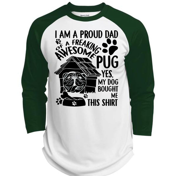 I Am A Proud Dad T Shirt, I Love Dog T Shirt, Awesome T-Shirts  (Polyester Game Baseball Jersey)
