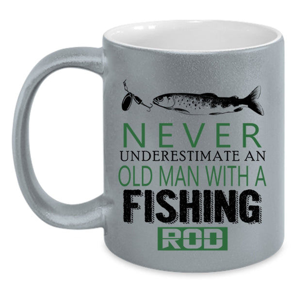 Cute Gift For Fisher Coffee Mug, Love Fishing Accent Mug