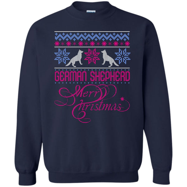 Merry Christmas T Shirt, Coolest German Shepherd Lover Sweatshirt
