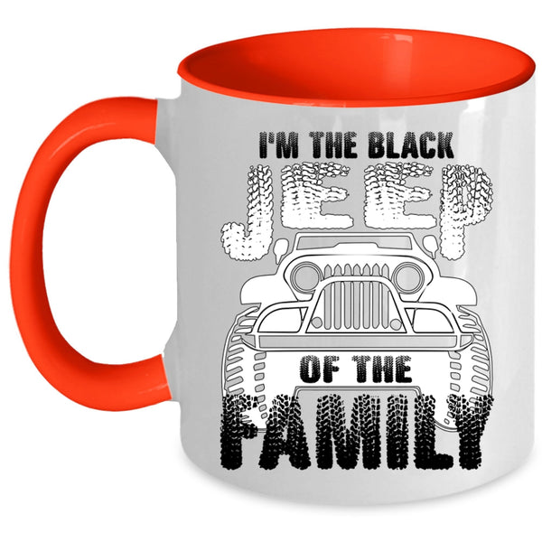 Jeep Family Coffee Mug, I'm The Black Jeep Of The Family Accent Mug