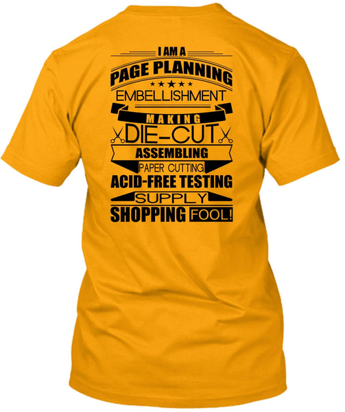 I Am A Page Panning T Shirt, I Love Planner T Shirt