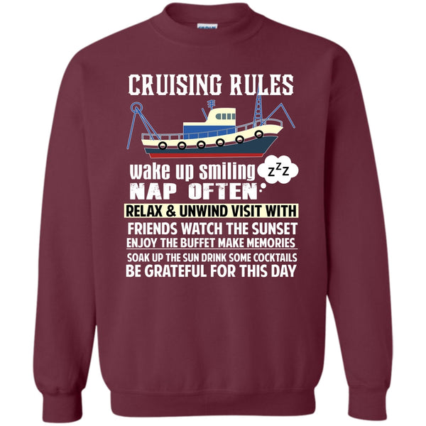 Wake Up Smiling Nap Often T Shirt, Coolest Cruising Sweatshirt