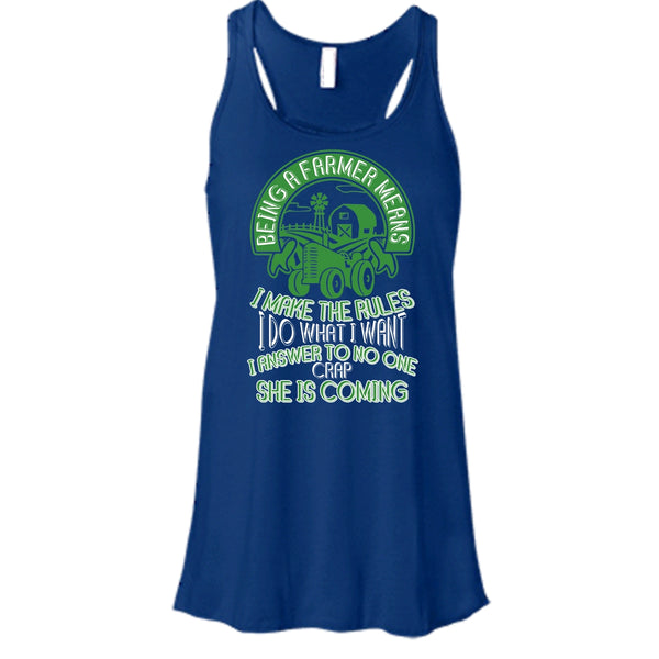 Being A Farmer T Shirt, Mean I Make The Rules T Shirt, Cool T Shirt