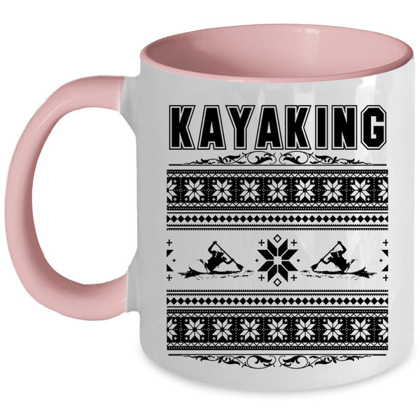 Make An Ugly Christmas Coffee Mug, Kayaking Accent Mug