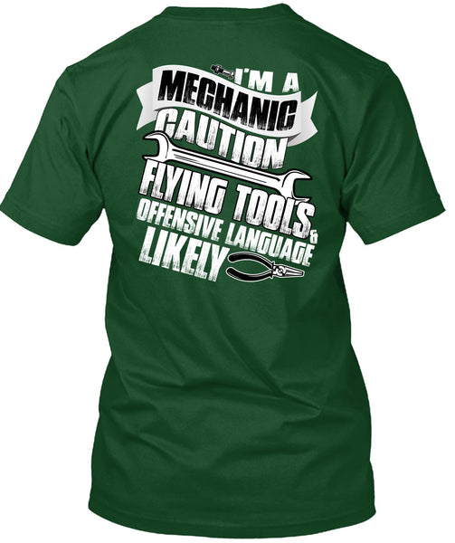 I'm A Mechanic T Shirt, Flying Tools T Shirt