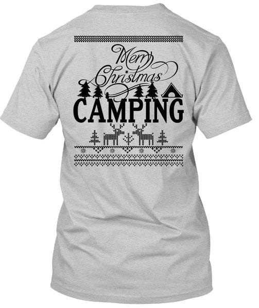 Merry Christmas Camping T Shirt, I Love Camping T Shirt